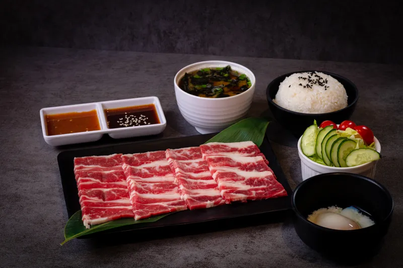 Sukiyaki Karubi Set Meal